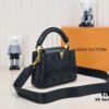 693085ef6e68136f4d9a83e5 Upgraded M20741 LV Broderie Anglaise Embroidered Gold Button Capucines Mini Bag
