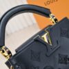693085ef6e68136f4d9a83e7 Upgraded M20741 LV Broderie Anglaise Embroidered Gold Button Capucines Mini Bag