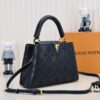 Upgraded M20742 Broderie Anglaise Embroidered Gold Button Capucines BB Bag