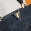 Upgraded M20742 Broderie Anglaise Embroidered Gold Button Capucines BB Bag