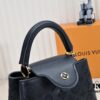 Upgraded M20742 Broderie Anglaise Embroidered Gold Button Capucines BB Bag