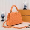 693085fa6e68136f4d9a8401 Upgraded M20742 Broderie Anglaise Embroidered Gold Button Capucines BB Handbag
