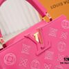 Upgraded M20742 Broderie Anglaise Embroidered Gold Button Capucines BB Bag