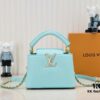 693086066e68136f4d9a8419 Upgraded M59850 Stellar Pearl Green Mother-of-Pearl Button Capucines Mini Bag