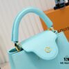 693086066e68136f4d9a841e Upgraded M59850 Stellar Pearl Green Mother-of-Pearl Button Capucines Mini Bag
