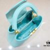 Upgraded M59868 Stellar Pearl Green Shell Button Capucines BB Handbag