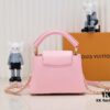 693086126e68136f4d9a8438 Upgraded M59850 Stellar Pearlized Powder Shell Button Capucines Mini Bag