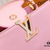Upgraded M20841 Etoile Pearlized Pink Shell Closure Capucines MM Handbag