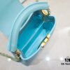 693086216e68136f4d9a8458 Upgraded M59850 Stellar Pearlized Blue Shell Button Capucines Mini Bag