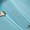 693086226e68136f4d9a845c Upgraded M59850 Stellar Pearlized Blue Shell Button Capucines Mini Bag