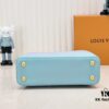 Upgraded M59868 Stellar Pearl Blue Shell Button Capucines BB Bag