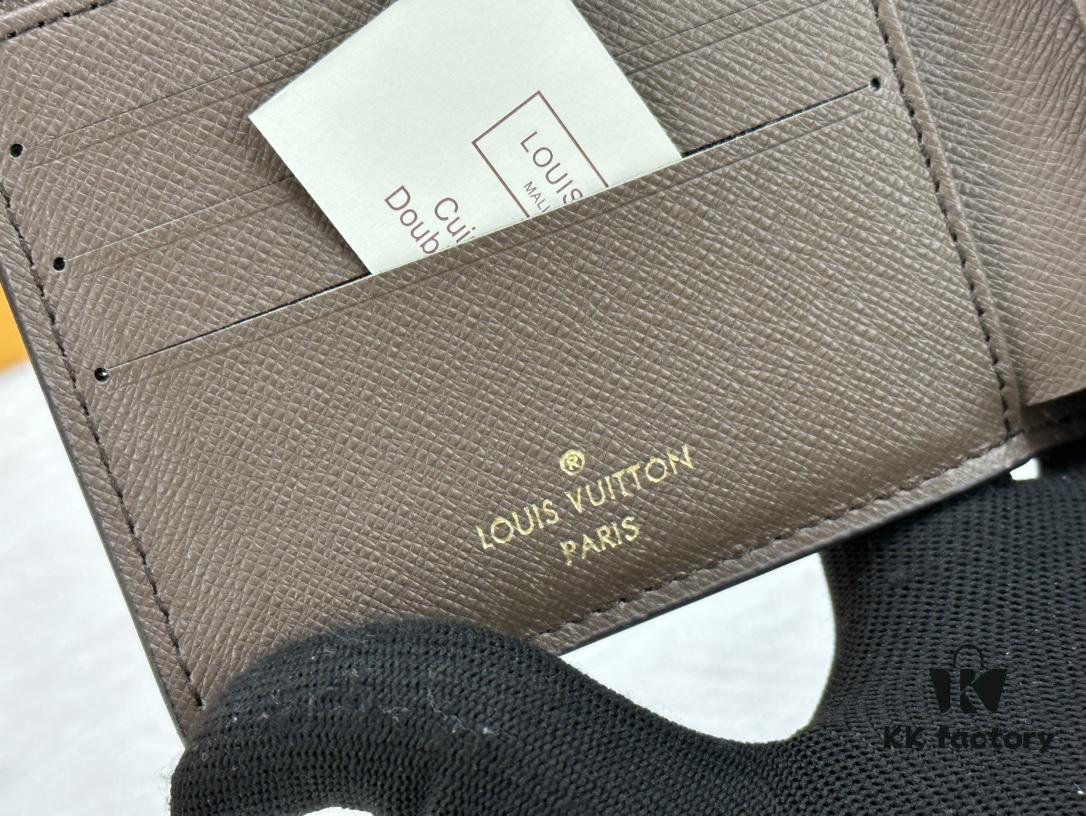 6930862e6e68136f4d9a8474 M83334 Coffee-Colored Short Wallet