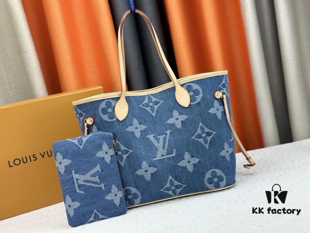 693086326e68136f4d9a8480 NEVERFULL Medium Handbag M45684 M45686 M40995 Denim Tote MM