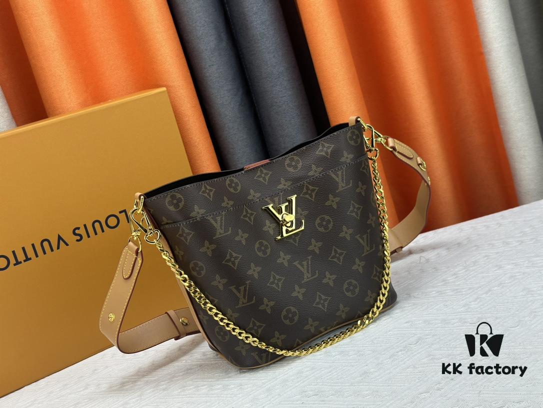 693086356e68136f4d9a8488 M24638 White M24006 Black M24165 Caramel Lock and Walk Bucket Bag