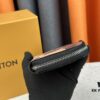 6930864f6e68136f4d9a84bf LV Wallet 63095 Black Ombré Men's Vertical Zip Wallet