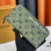 693086516e68136f4d9a84c7 LV Wallet 63095 Beige and Red Money Clip