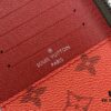 693086546e68136f4d9a84cf LV Wallet 63095 Beige and Red Money Clip