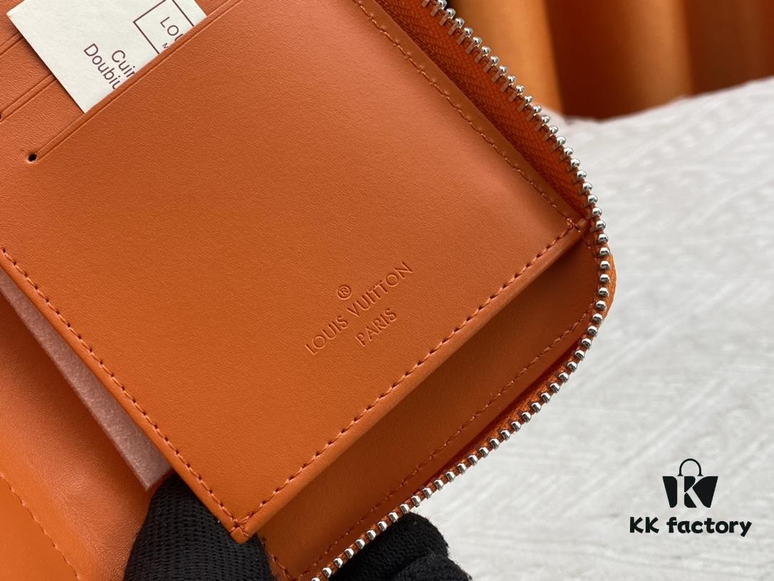 6930865c6e68136f4d9a84e0 LV Wallet Men's Vertical Zip Wallet Durable Damier Graphite Canvas Elegant Design Multiple Card Slots