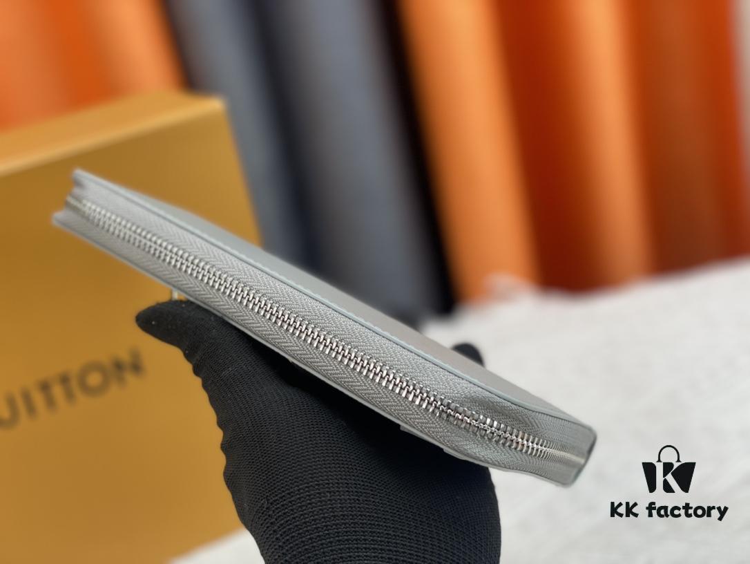 6930865d6e68136f4d9a84e2 LV Wallet Men's Vertical Zip Wallet Durable Damier Graphite Canvas Elegant Design Multiple Card Slots and Compartments Size 20×10cm M62295/N63095/63548