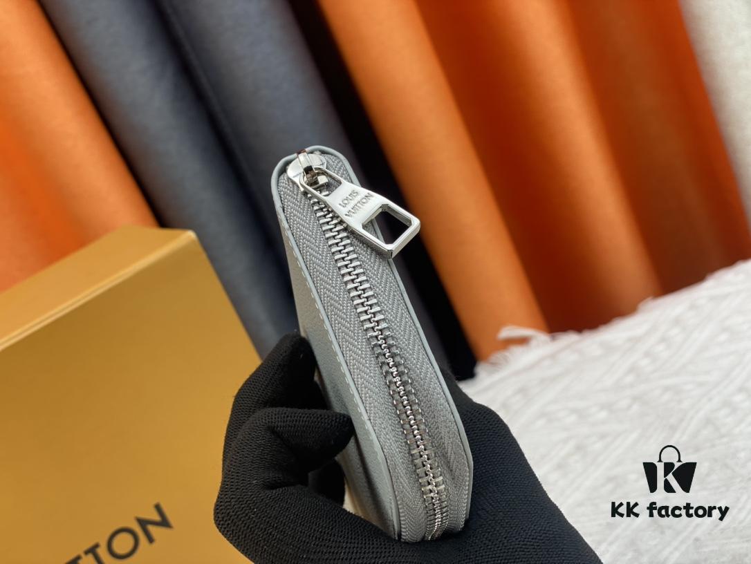 6930865e6e68136f4d9a84e6 LV Wallet Men's Vertical Zip Wallet Durable Damier Graphite Canvas Elegant Design Multiple Card Slots and Compartments Size 20×10cm M62295/N63095/63548