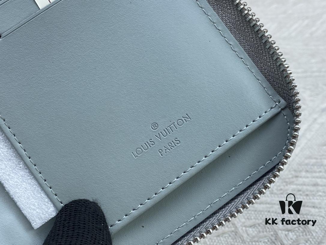 6930865f6e68136f4d9a84e8 LV Wallet Men's Vertical Zip Wallet Durable Damier Graphite Canvas Elegant Design Multiple Card Slots and Compartments Size 20×10cm M62295/N63095/63548