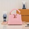 6930866c6e68136f4d9a8503 Upgraded M23082 Pink - Full Leather Cap, Na Ying Collection, Qixi Limited Edition / Mini Capucines BB Bag