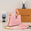 6930866c6e68136f4d9a8505 Upgraded M23082 Pink - Full Leather Cap, Na Ying Collection, Qixi Limited Edition / Mini Capucines BB Bag
