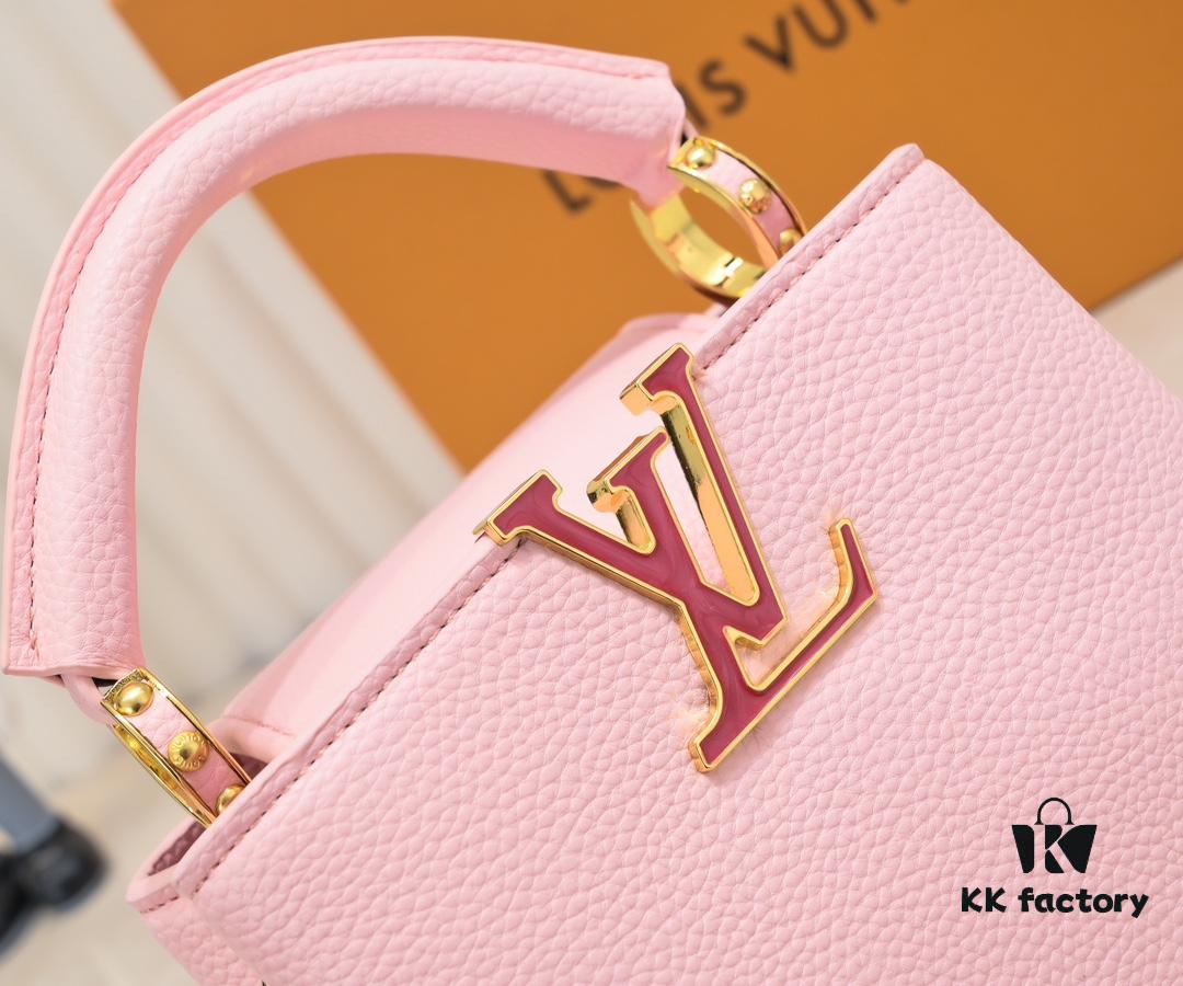 6930866e6e68136f4d9a8507 Upgraded M23082 Pink - Full Leather Cap, Na Ying Collection, Qixi Limited Edition / Mini Capucines BB Bag
