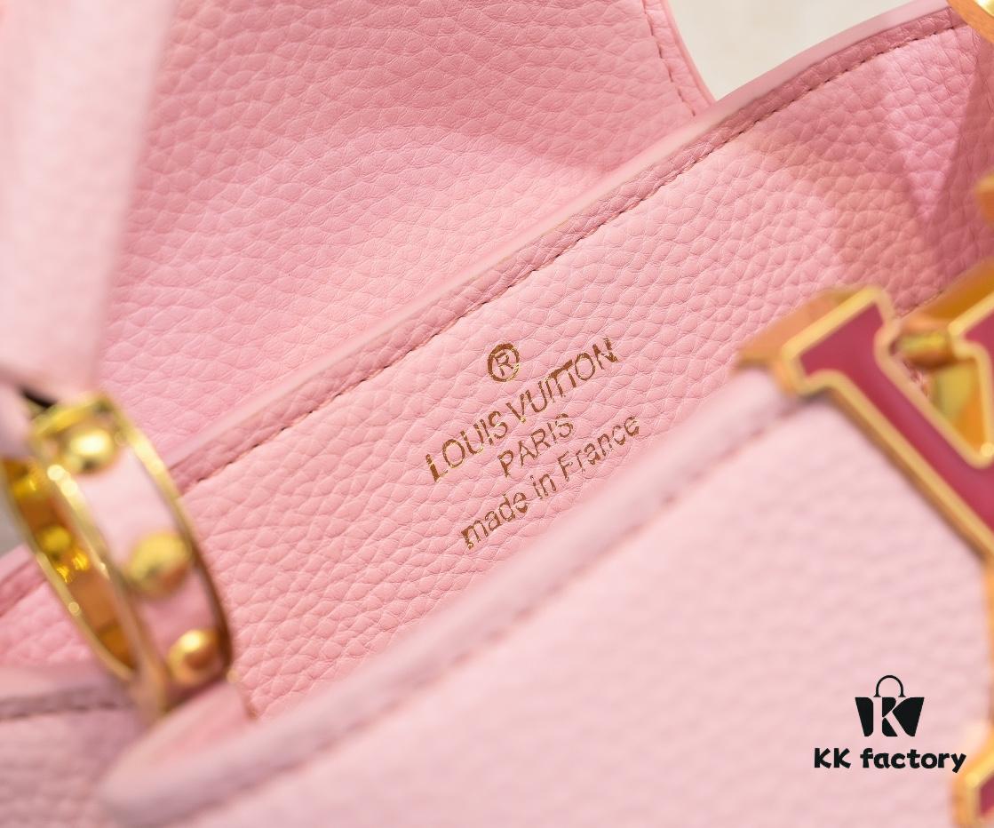 693086706e68136f4d9a850d Upgraded M23082 Pink - Full Leather Cap, Na Ying Collection, Qixi Limited Edition / Mini Capucines BB Bag