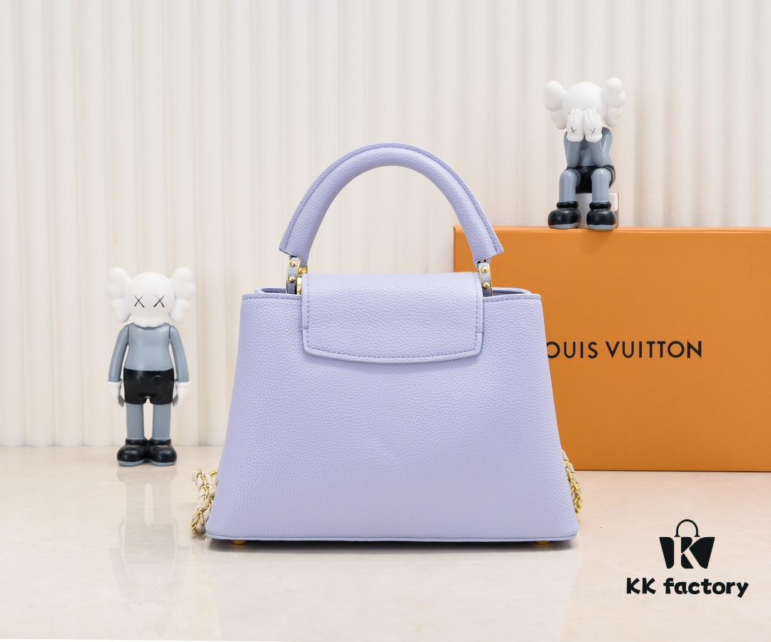 693086a46e68136f4d9a858b Exclusive On-Site Photos - Factory Price M59512 m59653 Blue Capucines BB Handbag