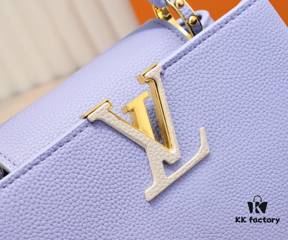693086a66e68136f4d9a858e Exclusive On-Site Photos - Factory Price M59512 m59653 Blue Capucines BB Handbag