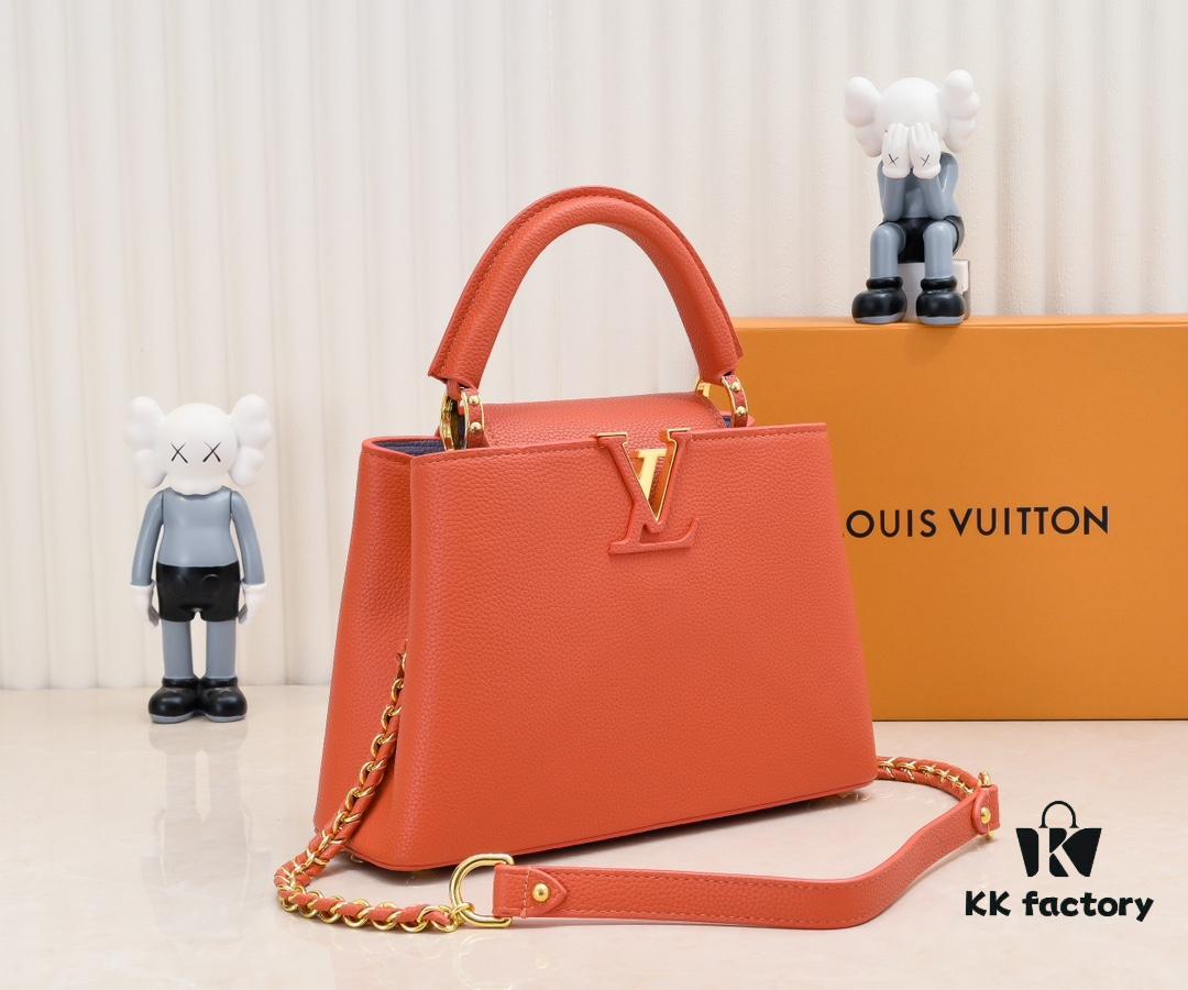 693086a76e68136f4d9a8593 Exclusive On-Site Photo - Factory Price M59512 m59653 Orange Capucines BB Handbag