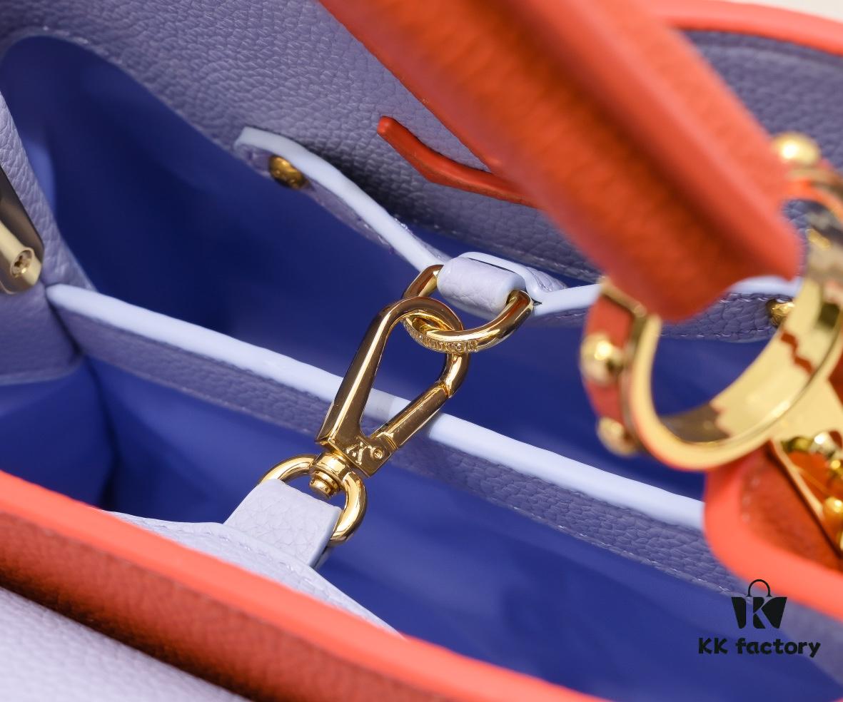 693086aa6e68136f4d9a8598 Exclusive On-Site Photo - Factory Price M59512 m59653 Orange Capucines BB Handbag