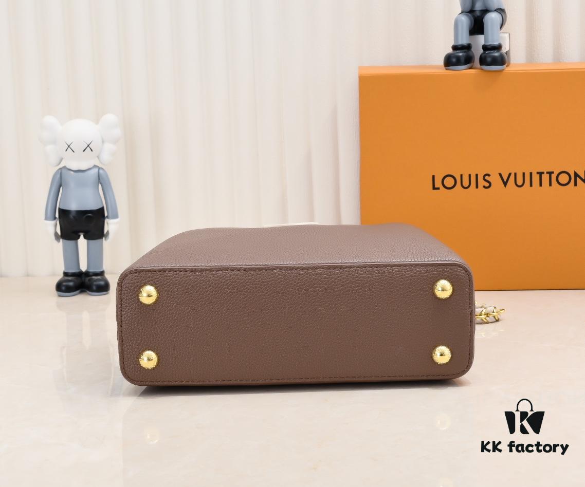 693086ab6e68136f4d9a859d Exclusive On-Site Photos - Factory Price M59512 m59653 Brown Capucines BB Handbag