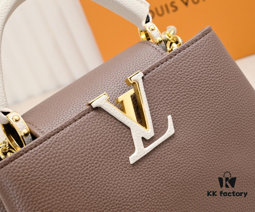 693086ad6e68136f4d9a859f Exclusive On-Site Photos - Factory Price M59512 m59653 Brown Capucines BB Handbag