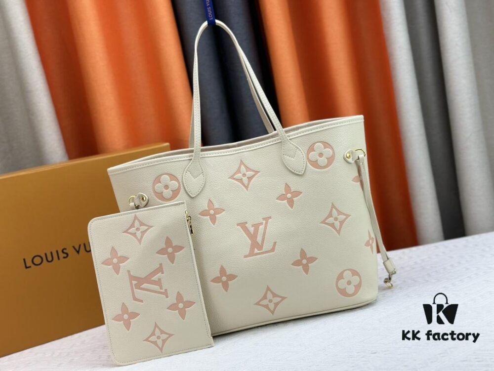 693086d46e68136f4d9a85f5 NEVERFULL MM Medium Tote Bag M45684 M45685 M40995 (Embossed) Monogram Canvas Handbag