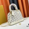 693086e96e68136f4d9a862c Upgraded Original Version Exclusive Real Shot 2022 New Style Shell Checkered White Woven Wrist Bag N45294 M53152
