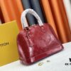 693086fb6e68136f4d9a8658 Authentic Exclusive Real-Photo Background! M54395, M54785, 54786 This avant-garde and modern Tote Miroir Clutch made from smooth patent calf leather. Large LV letter print, bold silhouette lines, unique design pairing, comes with a detachable new-style shoulder strap!
