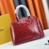 693086fc6e68136f4d9a865b Authentic Exclusive Real-Photo Background! M54395, M54785, 54786 This avant-garde and modern Tote Miroir Clutch made from smooth patent calf leather. Large LV letter print, bold silhouette lines, unique design pairing, comes with a detachable new-style shoulder strap!