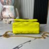 693087146e68136f4d9a8689 Top Quality Original Order Exclusive Real Shot M22891 Lemon Yellow Full Leather Diamond Quilted Chain Bag Series GO-14 Teist Medium Handbag M22890