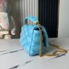 693087156e68136f4d9a868e Top-tier Original Design Exclusive Real-shot M24165 M22891 Aqua Blue Full Leather Quilted Chain Bag Series GO-14 Teist Medium Handbag M22890