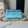 693087166e68136f4d9a8691 Top-tier Original Design Exclusive Real-shot M24165 M22891 Aqua Blue Full Leather Quilted Chain Bag Series GO-14 Teist Medium Handbag M22890