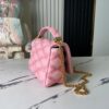 6930871b6e68136f4d9a8698 Top-tier Original Order, Exclusive Real-shot M24465 M22891 Pink Full Leather Quilted Chain Bag Series GO-14 Teist Medium Handbag M22890