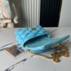 6930871b6e68136f4d9a8699 Top-tier Original Design Exclusive Real-shot M24165 M22891 Aqua Blue Full Leather Quilted Chain Bag Series GO-14 Teist Medium Handbag M22890