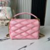 6930871c6e68136f4d9a869a Top-tier Original Order, Exclusive Real-shot M24465 M22891 Pink Full Leather Quilted Chain Bag Series GO-14 Teist Medium Handbag M22890