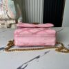 6930871c6e68136f4d9a869b Top-tier Original Order, Exclusive Real-shot M24465 M22891 Pink Full Leather Quilted Chain Bag Series GO-14 Teist Medium Handbag M22890