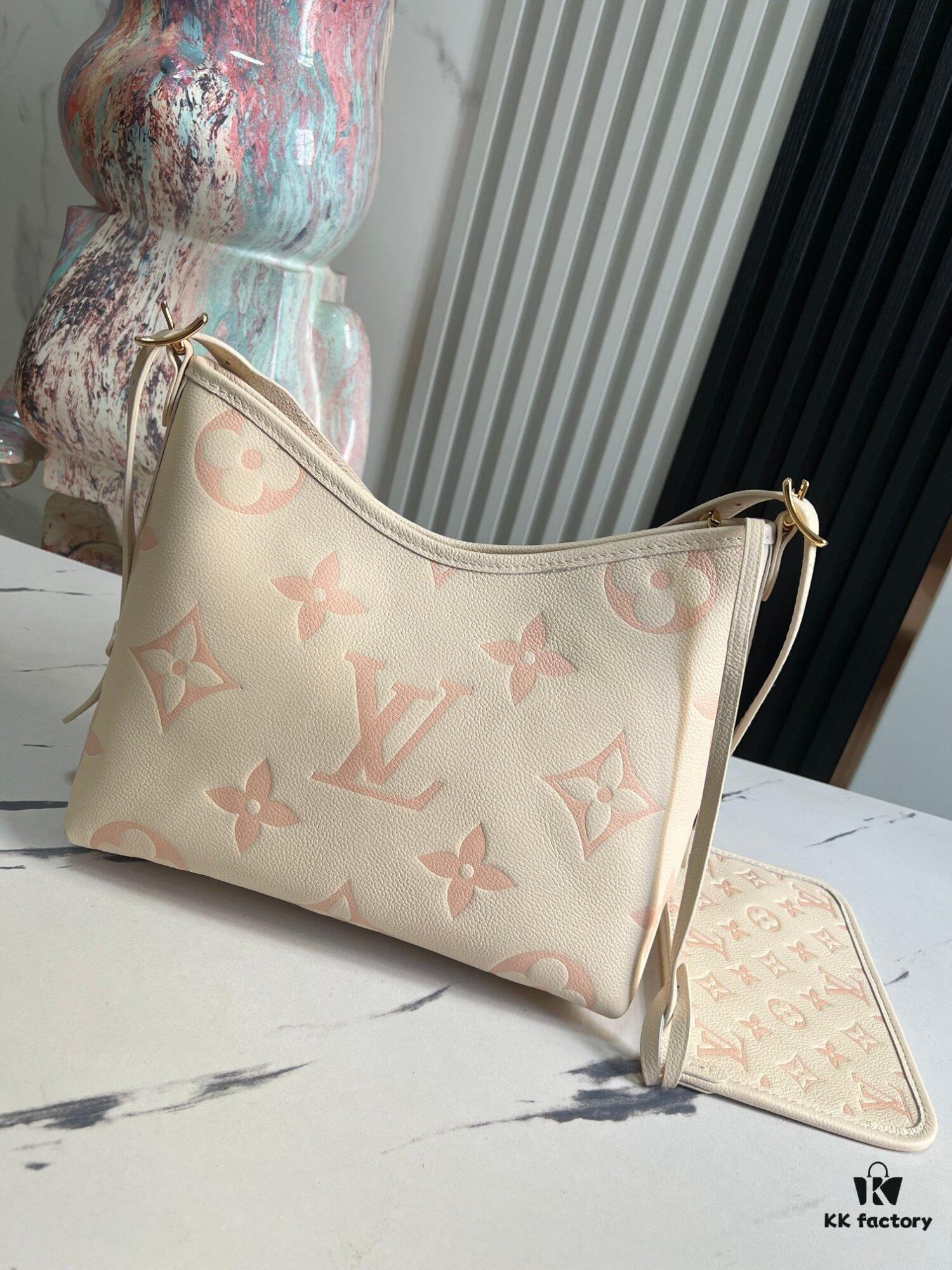 693087316e68136f4d9a86bf Top Quality Original Order Exclusive Real Shot M46288 Milky Beige Chocolate 24141 Full Leather Shoulder Shopping Bag Series CarryAll Small Handbag - LV Milky Way M46288 White/Pink (Silkscreen) Small Bag