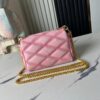 693087366e68136f4d9a86c6 M23625 Pink Full-Leather Chain Bag Series PICO GO-14 Handbag