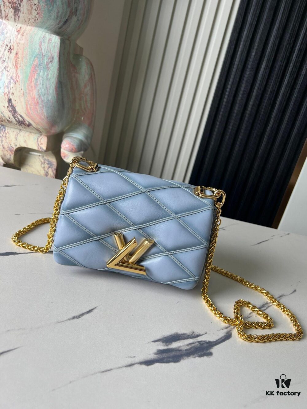 6930873a6e68136f4d9a86cd Top-tier Original Order Exclusive Real-shot M83071 Misty Blue M23625 M82752 Full Leather Chain Bag Series PICO GO-14 Handbag