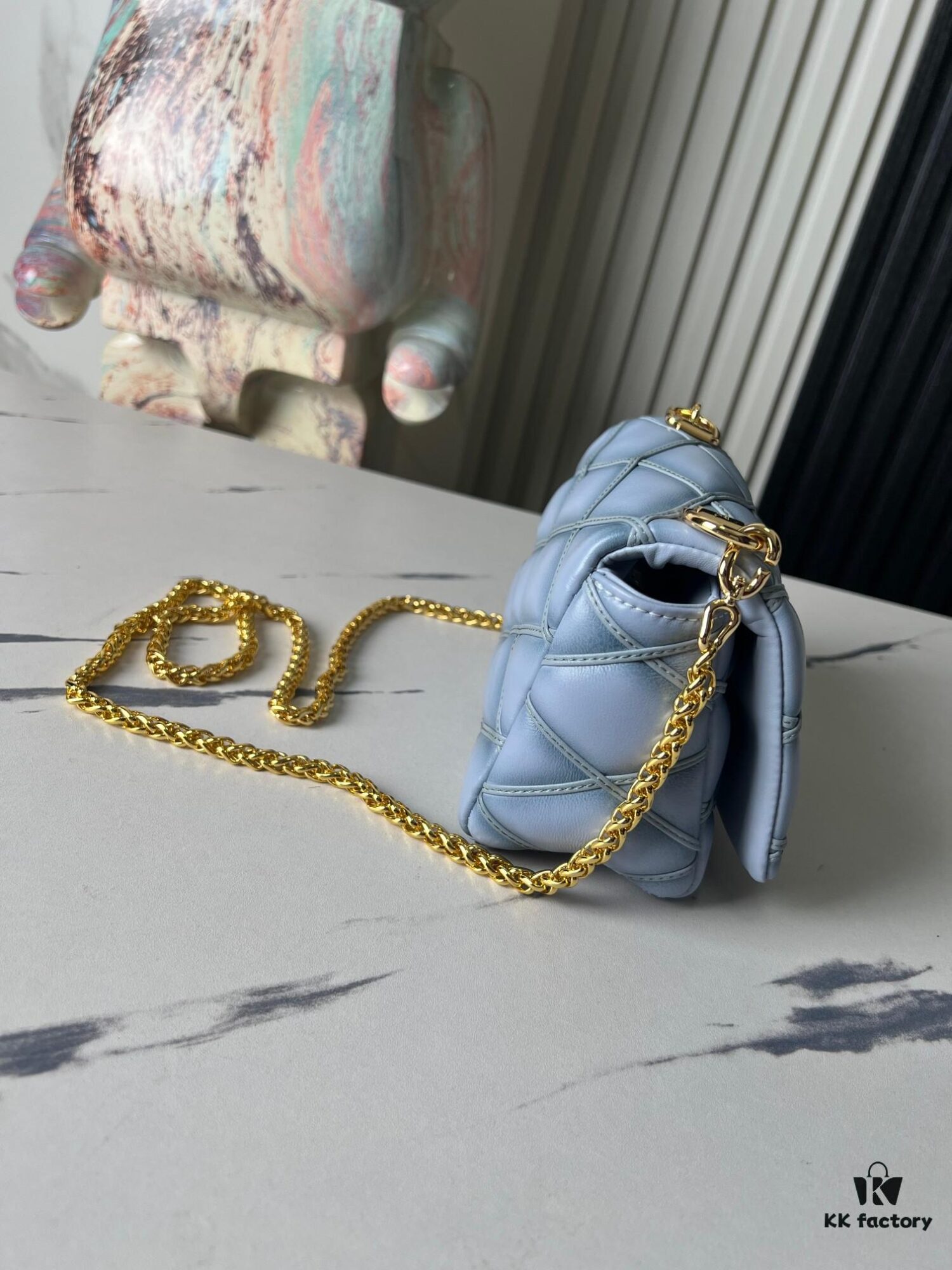 6930873c6e68136f4d9a86cf Top-tier Original Order Exclusive Real-shot M83071 Misty Blue M23625 M82752 Full Leather Chain Bag Series PICO GO-14 Handbag